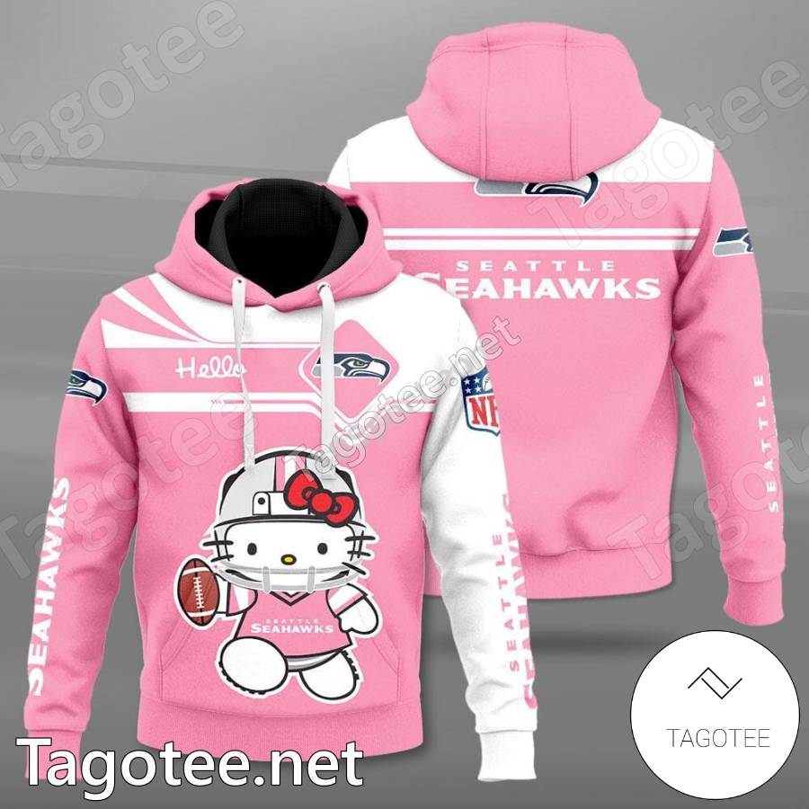 Seattle Seahawks Hello Kitty Pink T-shirt, Hoodie - Tagotee