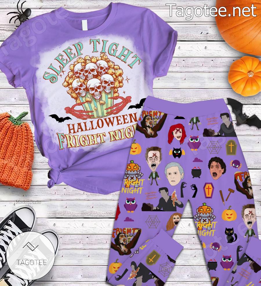 Sleep Tight Halloween Fright Night Pajamas Set Tagotee