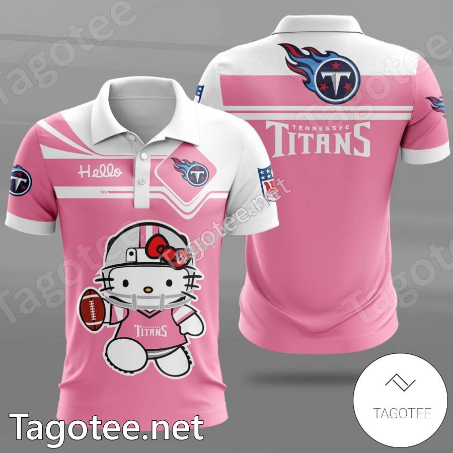 Custom Number And Name NFL Tennessee Titans Logo Hello Kitty