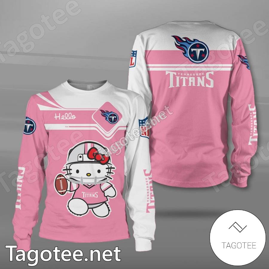 Tennessee Titans Baseball Jersey NFL Hello Kitty Custom Name & Number