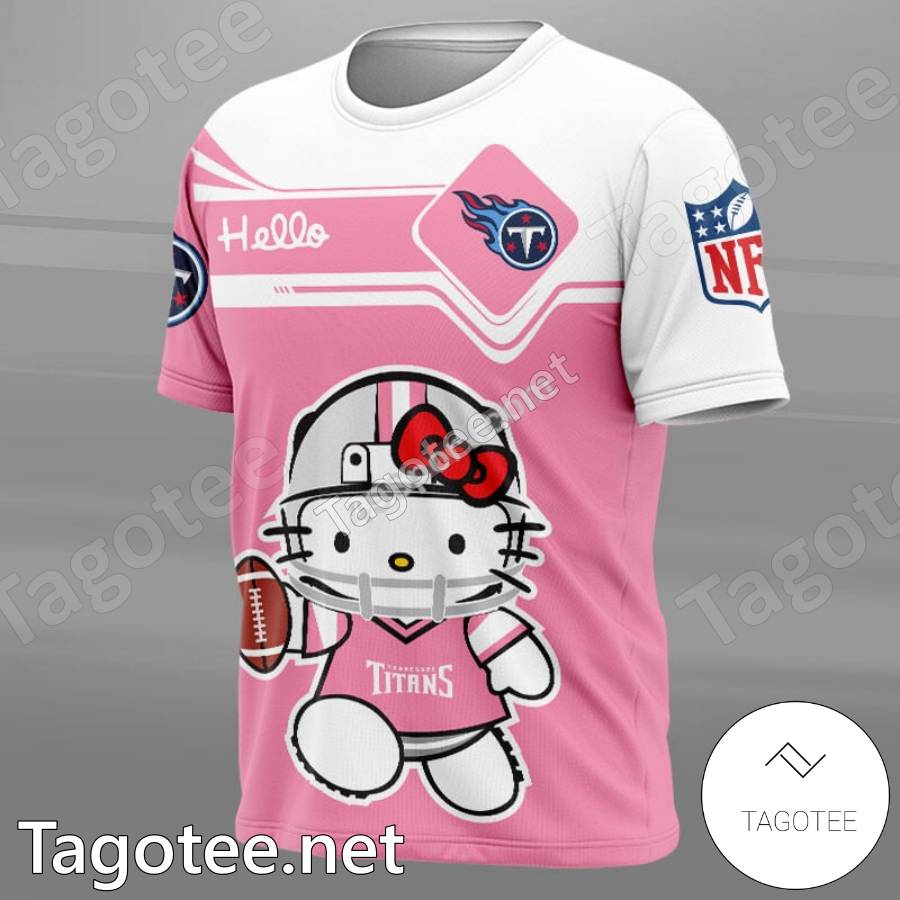 Tennessee Titans Hello Kitty Pink T-shirt, Hoodie - Tagotee