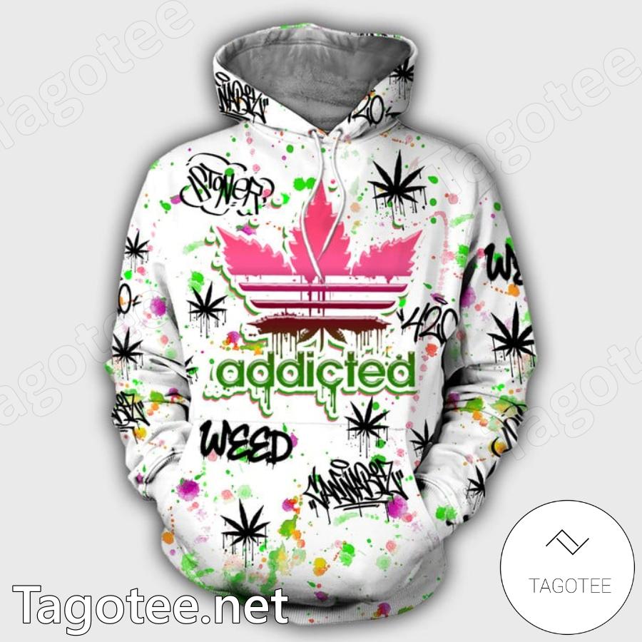 Addicted It's 420 Somewhere Weed Hoodie a
