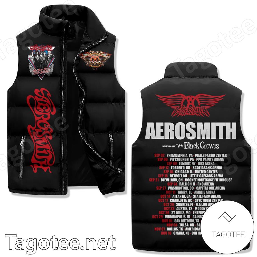 Aerosmith With The Black Crowes Tour Sleeveless Puffer Vest