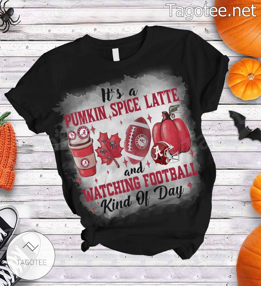 Alabama Crimson Tide It's A Pumpkin Spice Latte And Watching Football Kind Of Day Pajamas Set a