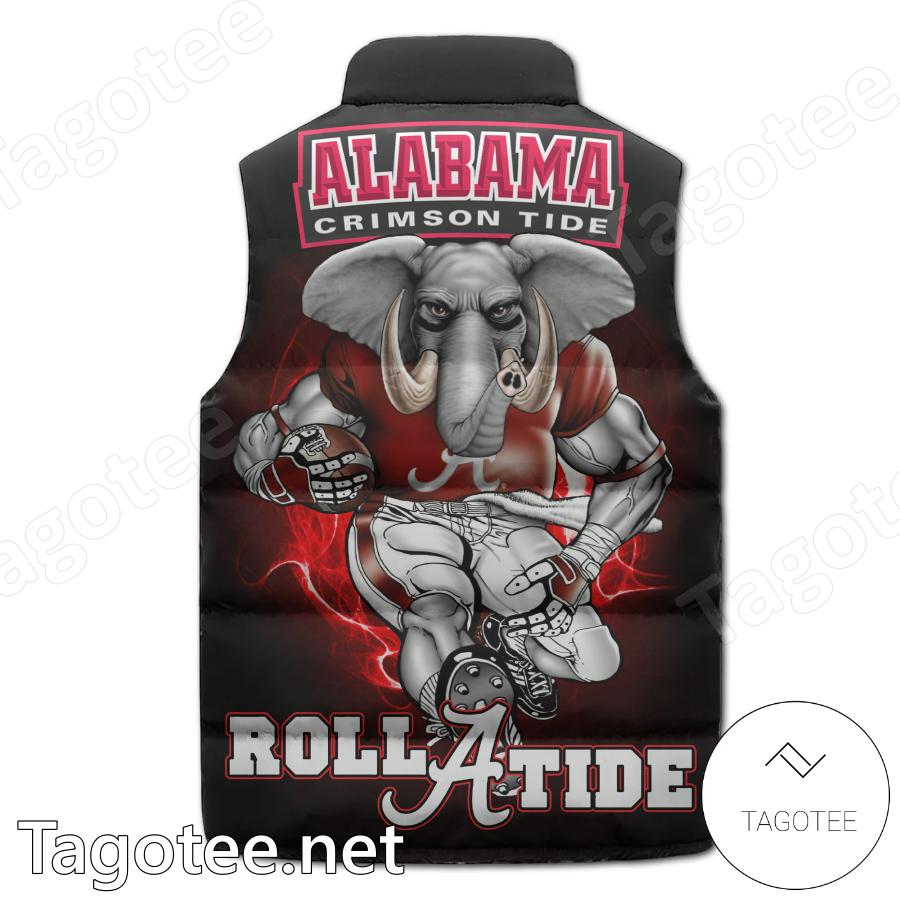 Alabama Crimson Tide Roll Tide Puffer Vest b