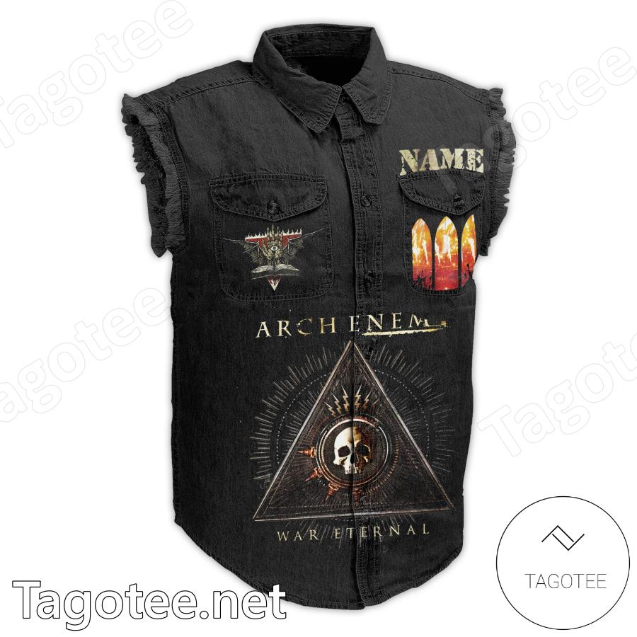 Arch Enemy War Eternal Personalized Denim Vest Jacket a