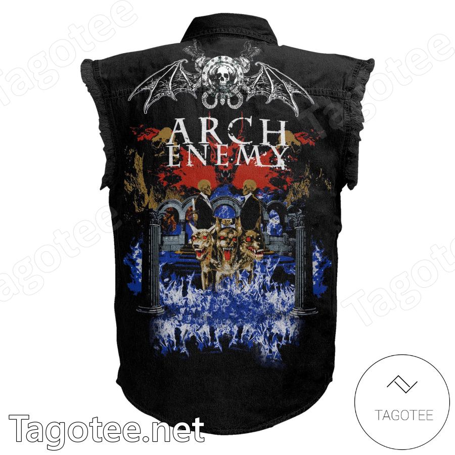 Arch Enemy War Eternal Personalized Denim Vest Jacket b