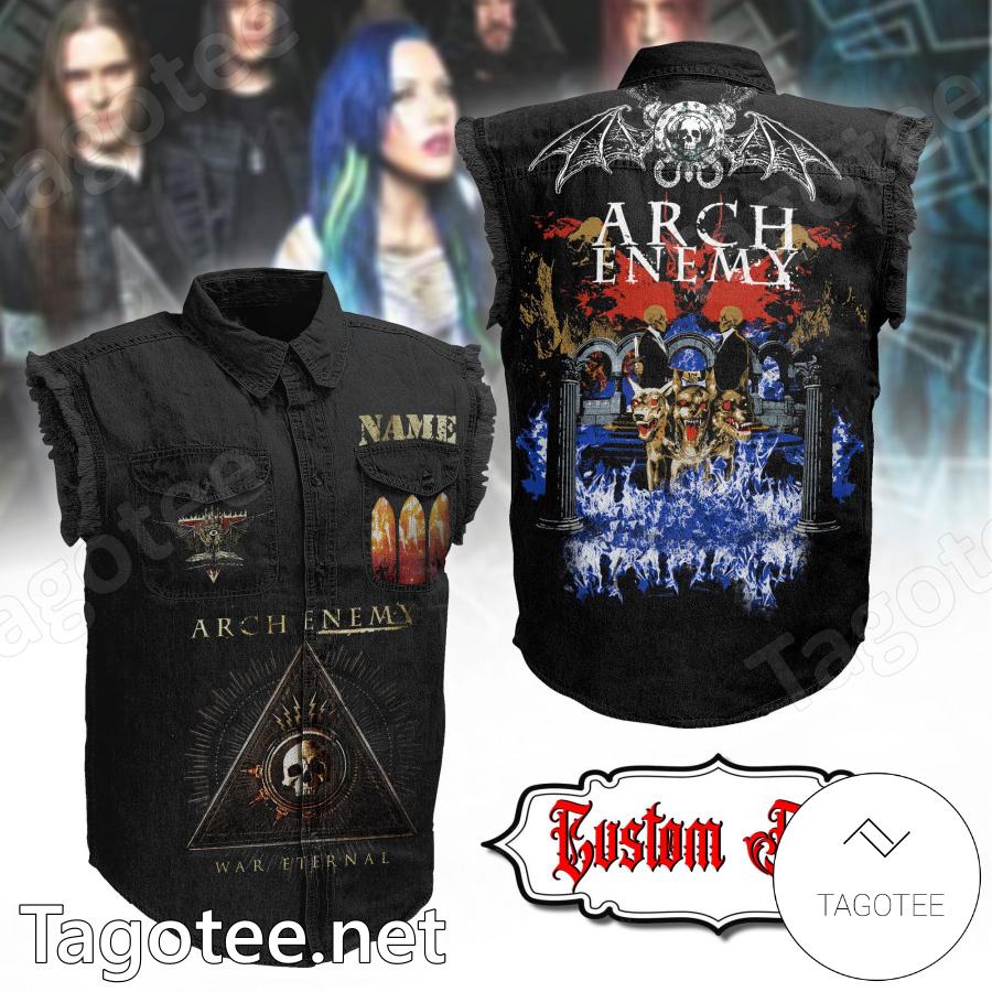 Arch Enemy War Eternal Personalized Denim Vest Jacket