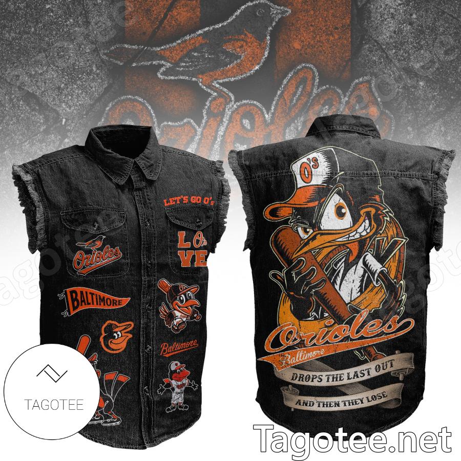 Baltimore Orioles Drops The Last Out And Then They Lose Sleeveless Denim Jacket