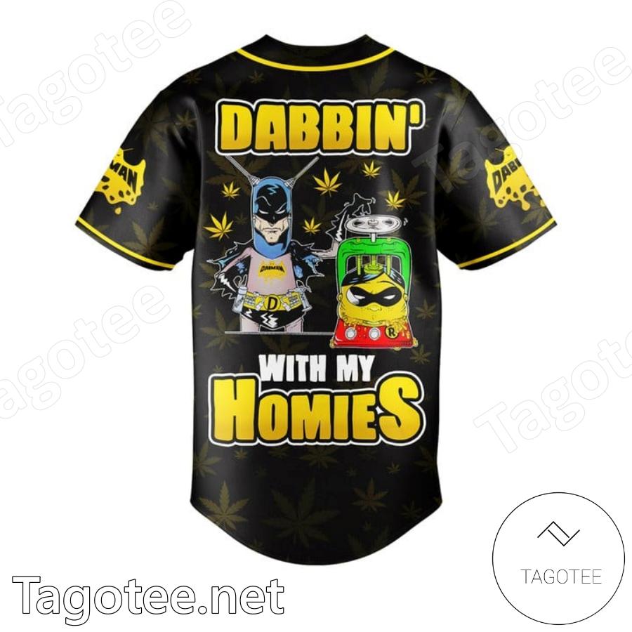 Batman Dabman Dabbin With My Homies Baseball Jersey b