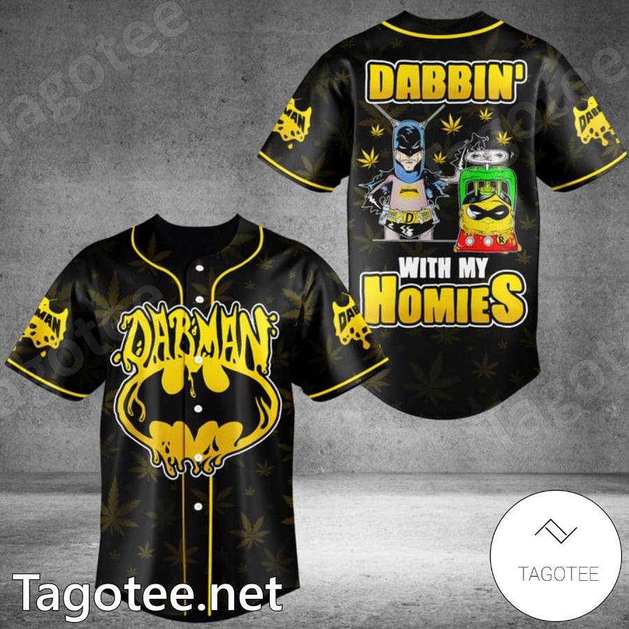 Batman Dabman Dabbin With My Homies Baseball Jersey