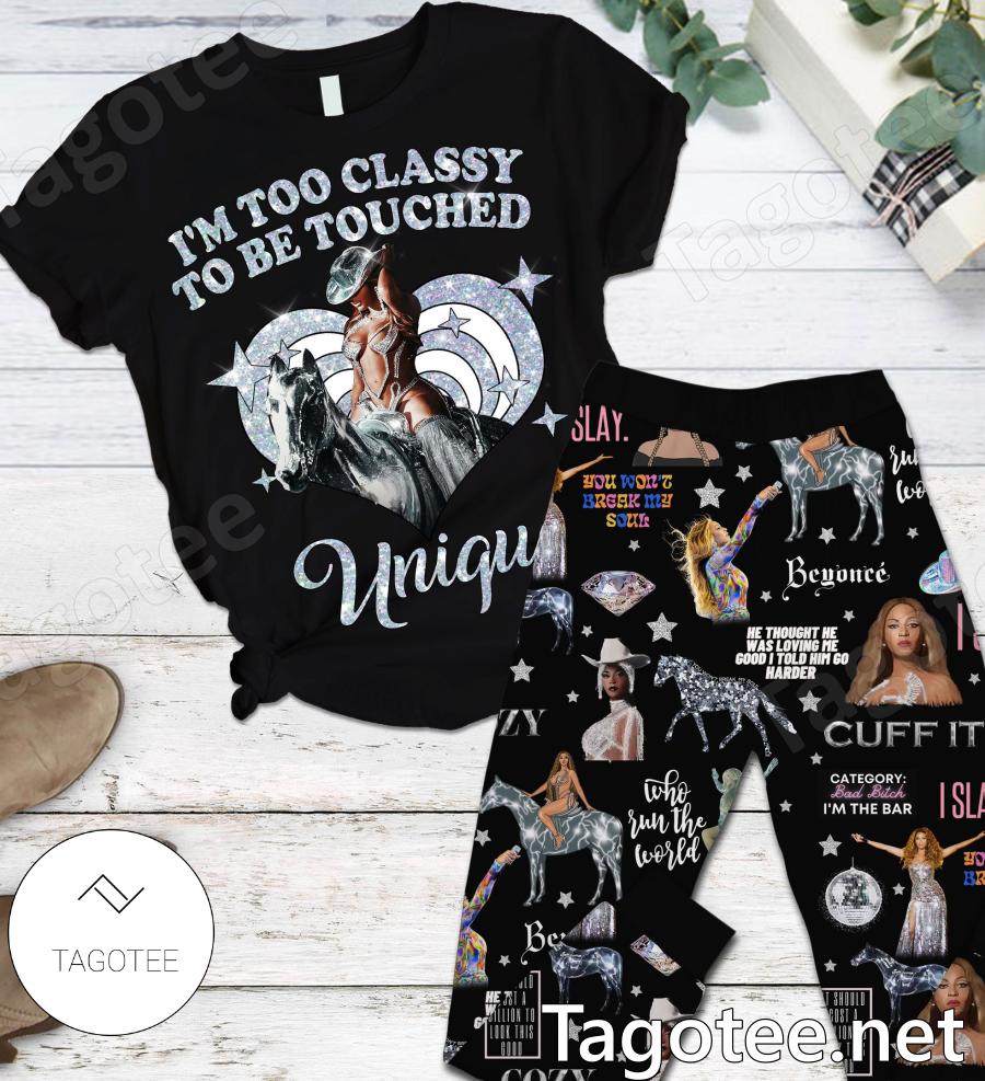 Beyonce I'm Too Classy To Be Touched Unique Pajamas Set