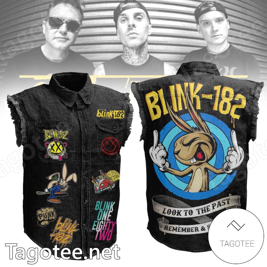 Blink-182 Look To The Past Remember And Smile Sleeveless Denim Jacket