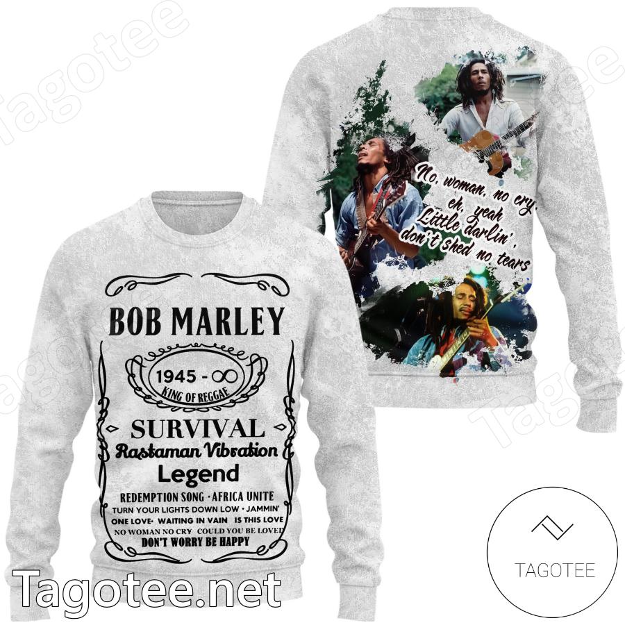 Bob Marley Survival Rastaman Vibration Legend Sweatshirt, Hoodie x