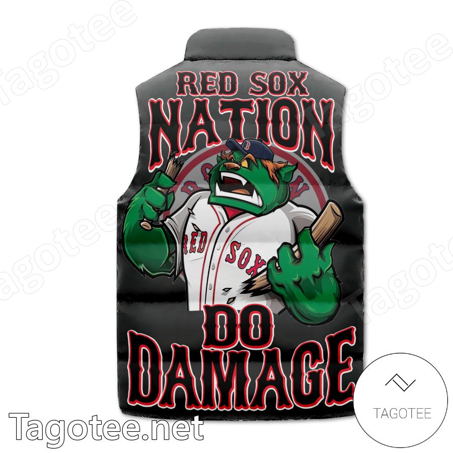 Boston Red Sox Nation Do Damage Puffer Vest b