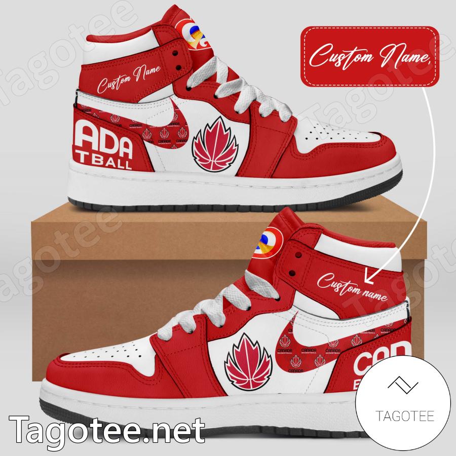 Canada Basketball World Cup Personalized Air Jordan High Top Shoes