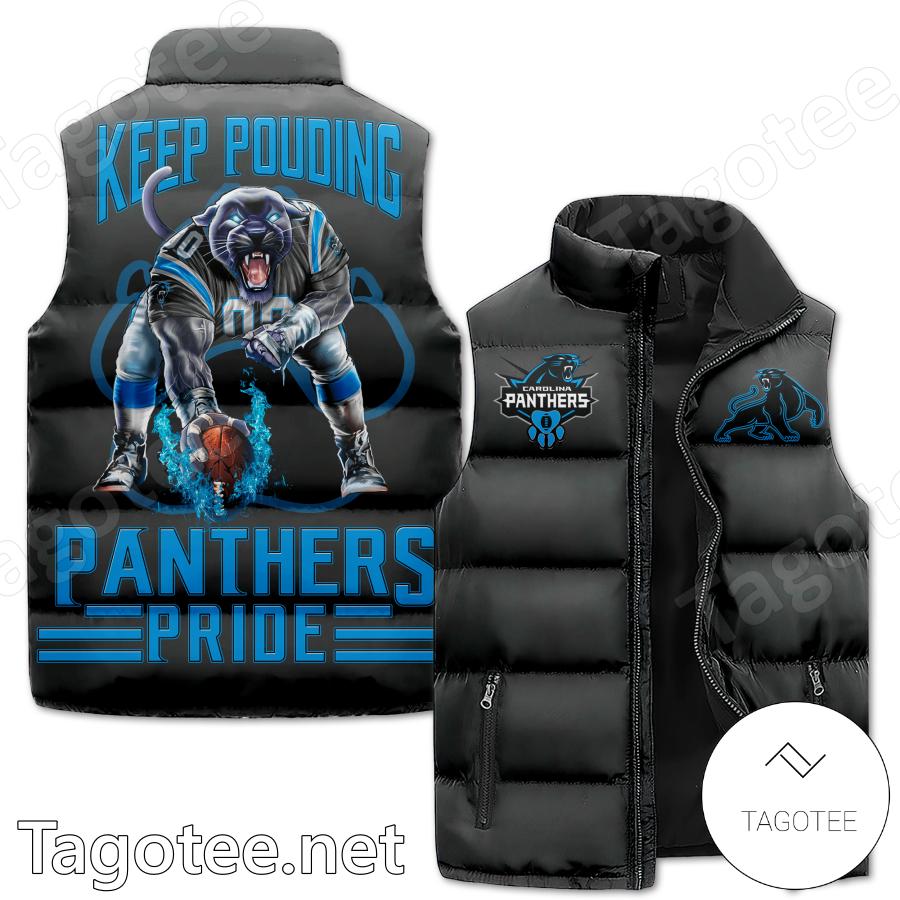 Carolina Panthers Keep Pounding Panthers Pride Puffer Vest