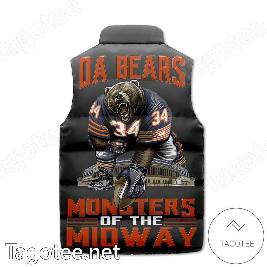 Chicago Bears Da Bears Monsters Of The Midway Puffer Vest b