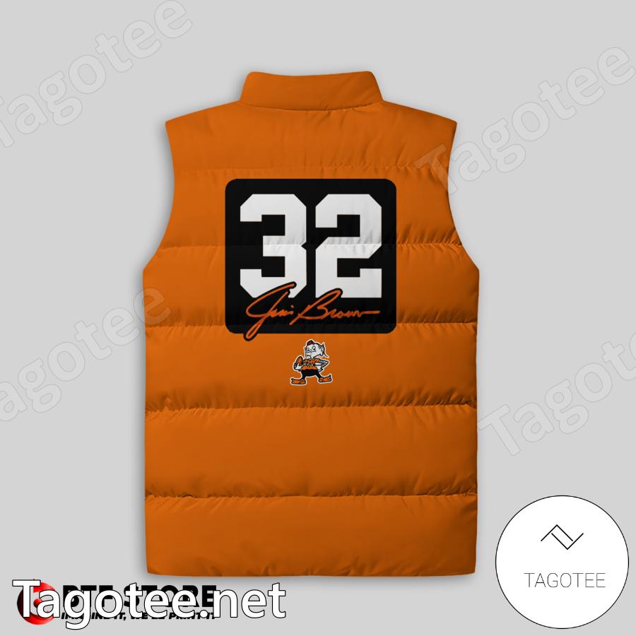 Cleveland Browns Jim Brown 32 Puffer Vest And Pant x
