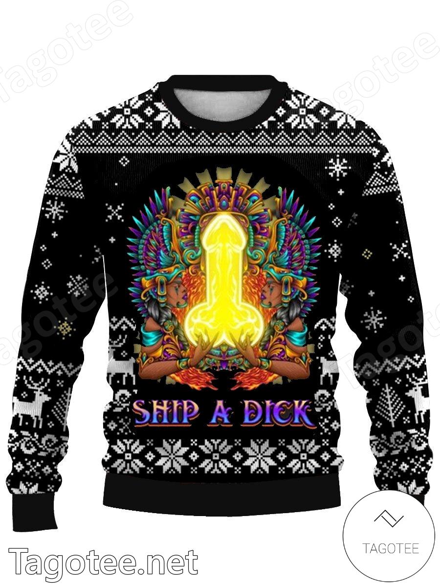 Cocks Ship A Dick Ugly Christmas Sweater b