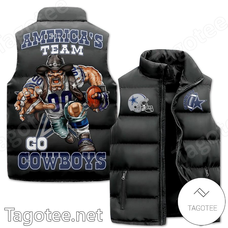 Dallas Cowboys America's Team Go Cowboys Puffer Vest