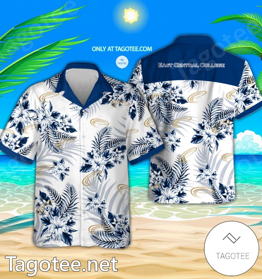 East Central College Hawaiian Shirt, Beach Shorts - EmonShop