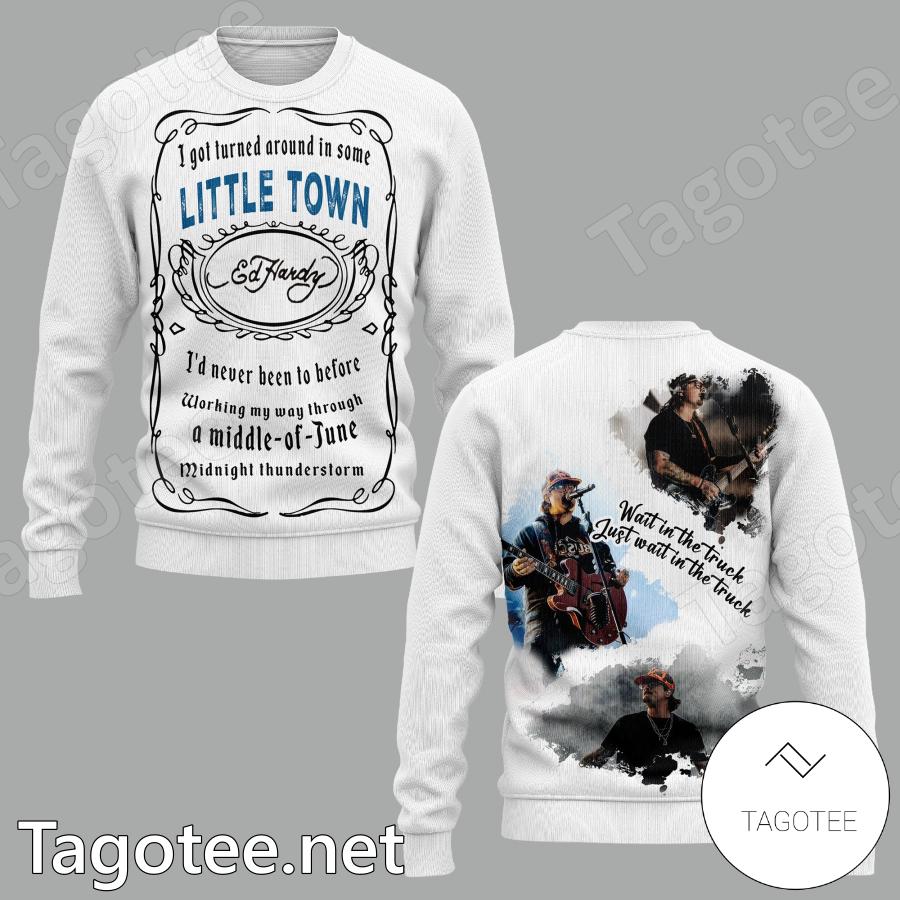 Ed Hardy I Got Turned Around In Some Little Town Sweatshirt, Hoodie x
