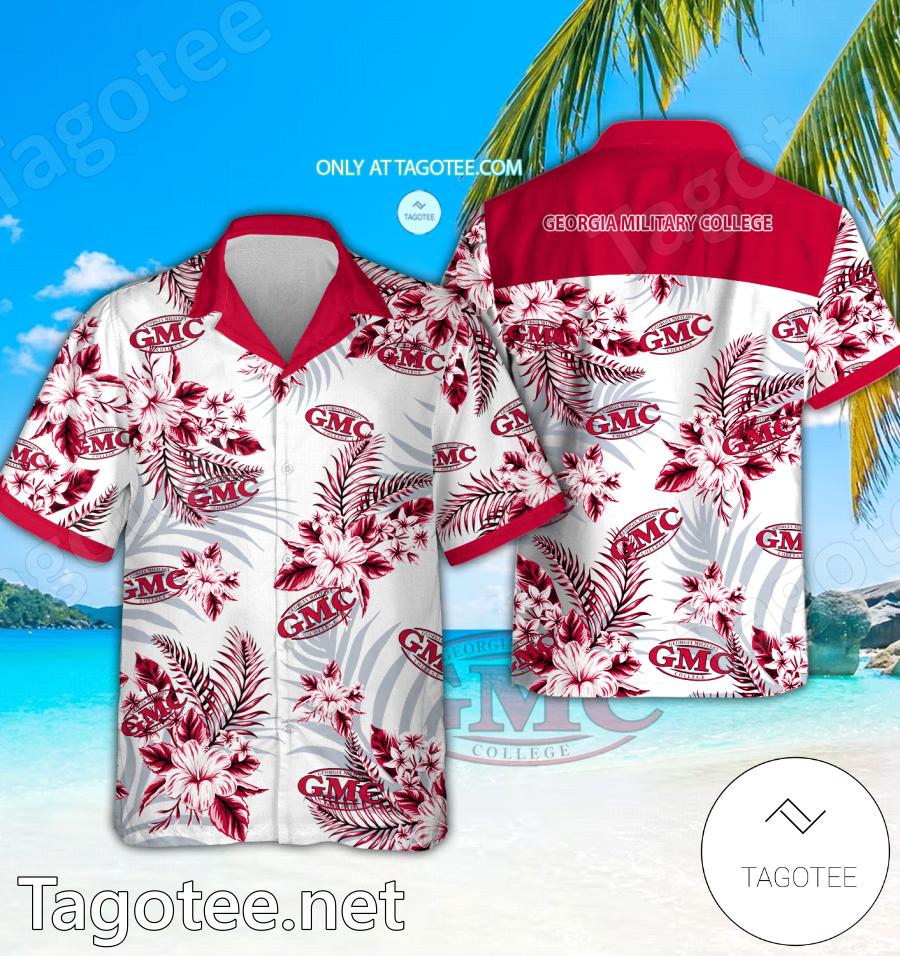 Georgia Military College - Valdosta Hawaiian Shirt, Beach Shorts - EmonShop
