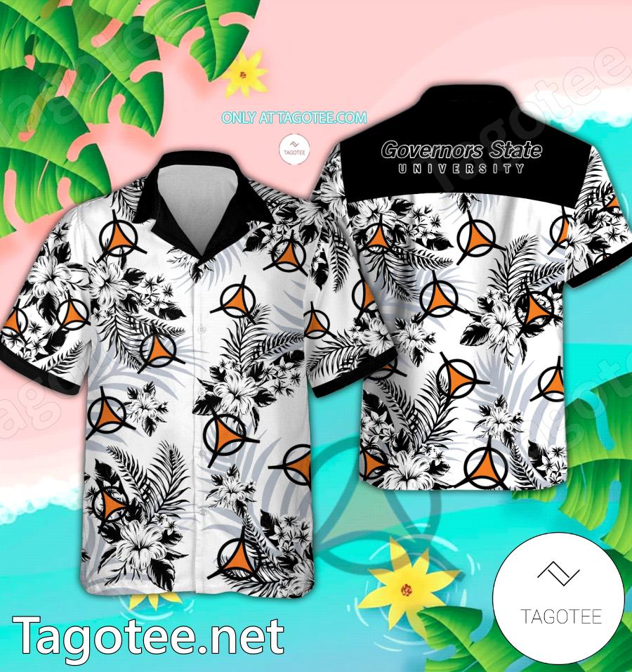 Governors State University Hawaiian Shirt, Beach Shorts - EmonShop