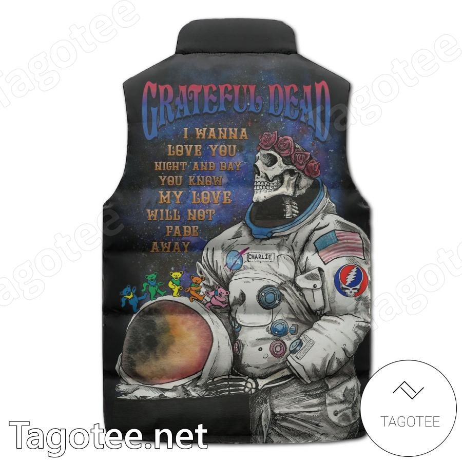 Grateful Dead I Wanna Love You Night And Day Puffer Vest b