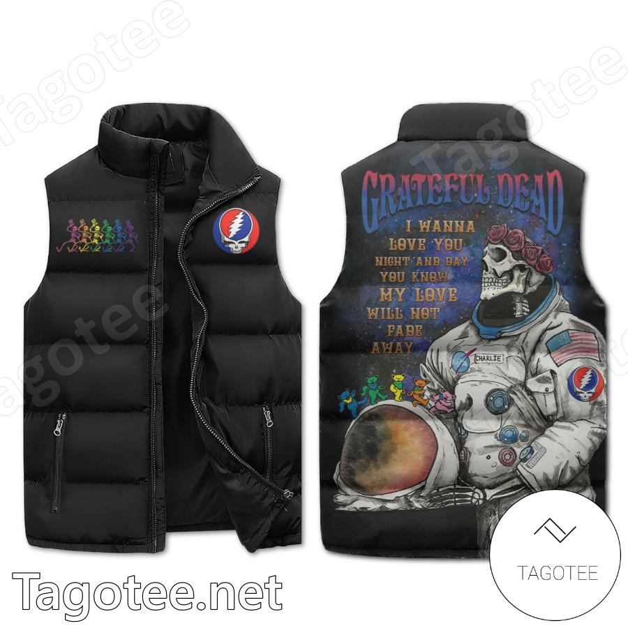 Grateful Dead I Wanna Love You Night And Day Puffer Vest