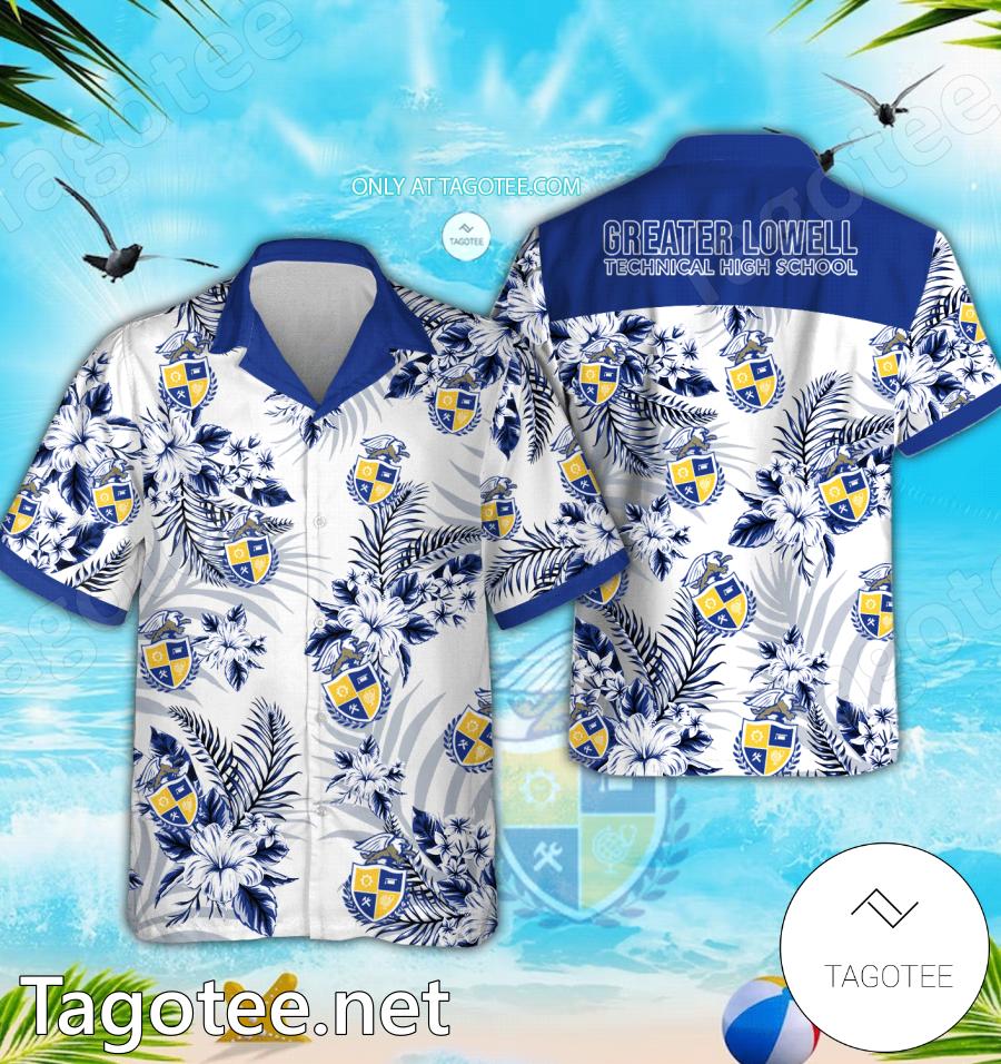 Greater Lowell Technical School Hawaiian Shirt, Beach Shorts - EmonShop