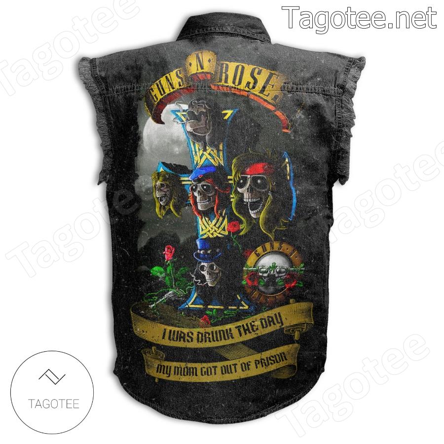 Guns N' Roses I Was Drunk The Day Denim Jean Vest b