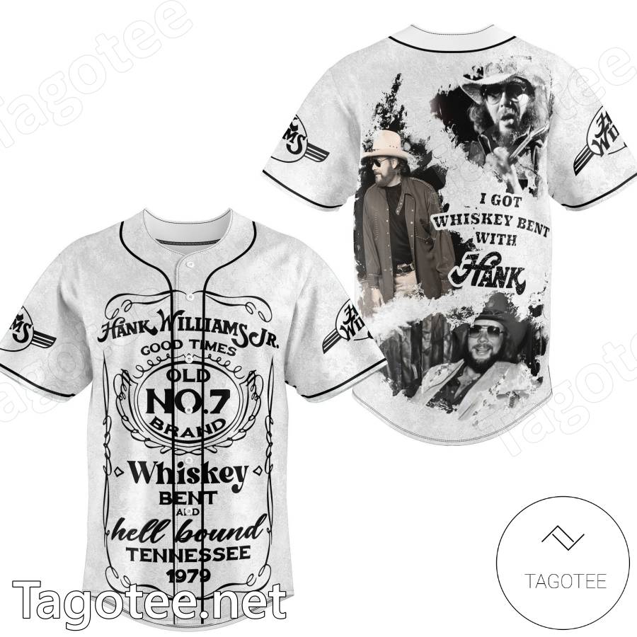 Hank Williams Jr. Whiskey Bent And Hell Bound Baseball Jersey