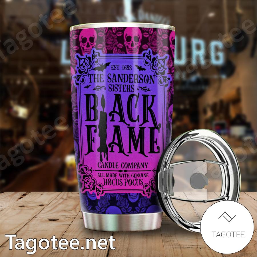 Hocus Pocus Apothecary Black Flame Tumbler a