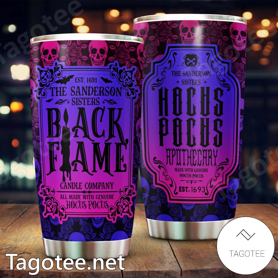 Hocus Pocus Apothecary Black Flame Tumbler