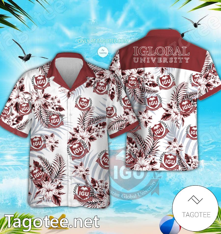 IGlobal University Hawaiian Shirt, Beach Shorts - EmonShop