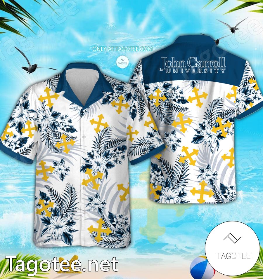 John Carroll University Hawaiian Shirt, Beach Shorts - EmonShop