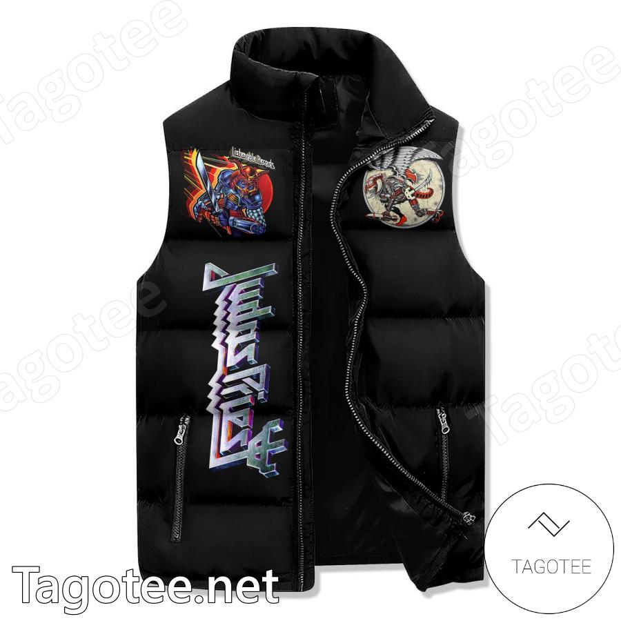 Judas Priest You Don't Have To Be Old To Be Wise Sleeveless Puffer Vest a