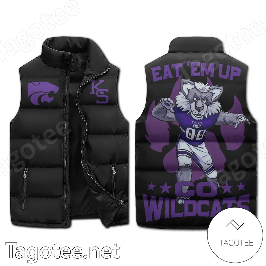 Kansas State Wildcats Eat Em Up Go Wildcats Puffer Vest