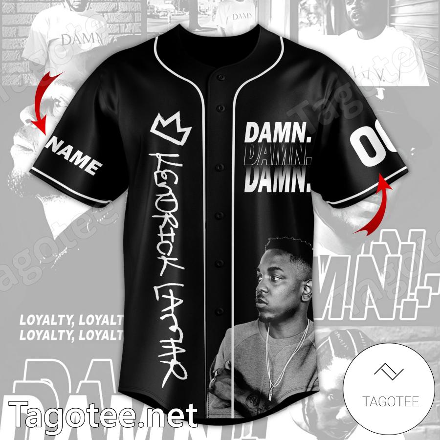 Kendrick Lamar Damn Personalized Baseball Jersey a