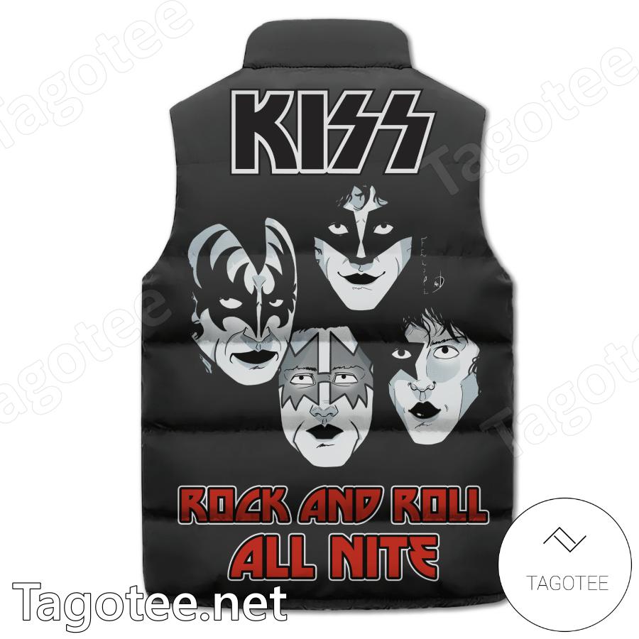 Kiss Rock And Roll All Nite Puffer Vest b