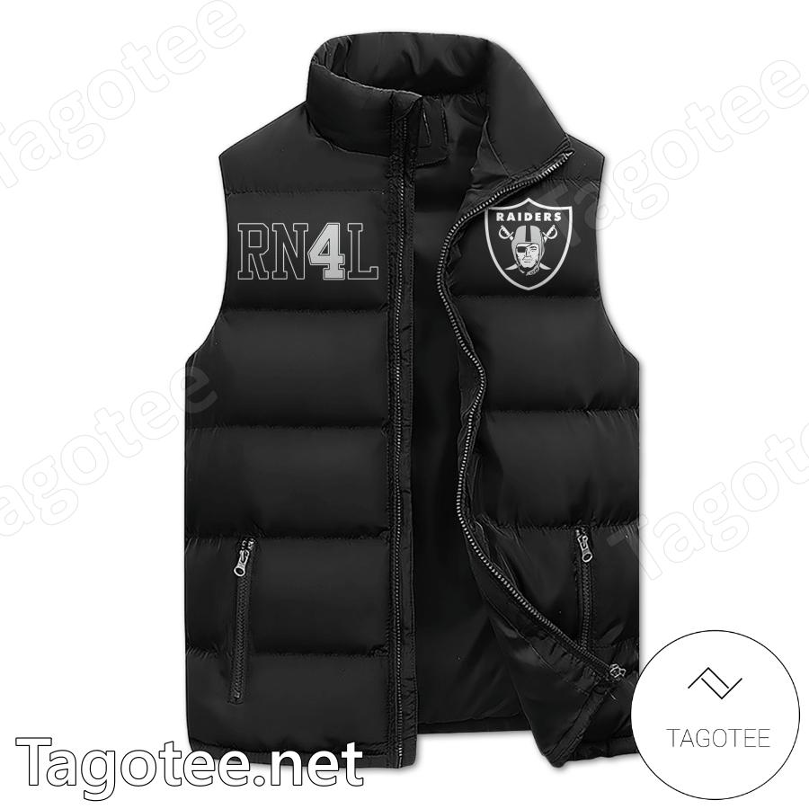 Las Vegas Raiders Just Win Baby Puffer Vest a