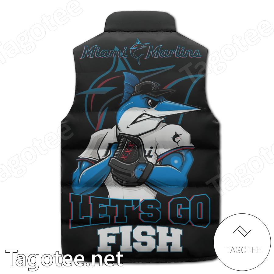 Miami Marlins Let's Go Fish Puffer Vest b