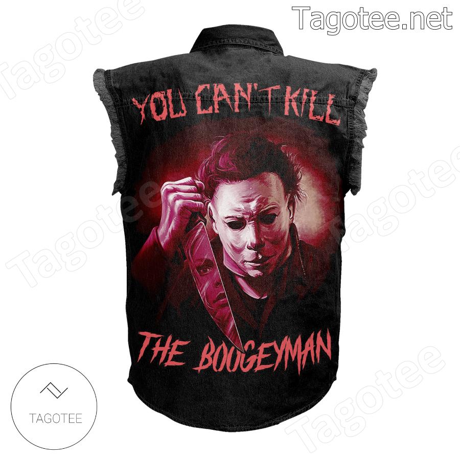 Michael Myers You Can't Kill The Boogeyman Denim Jean Vest a