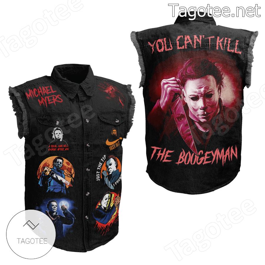 Michael Myers You Can't Kill The Boogeyman Denim Jean Vest