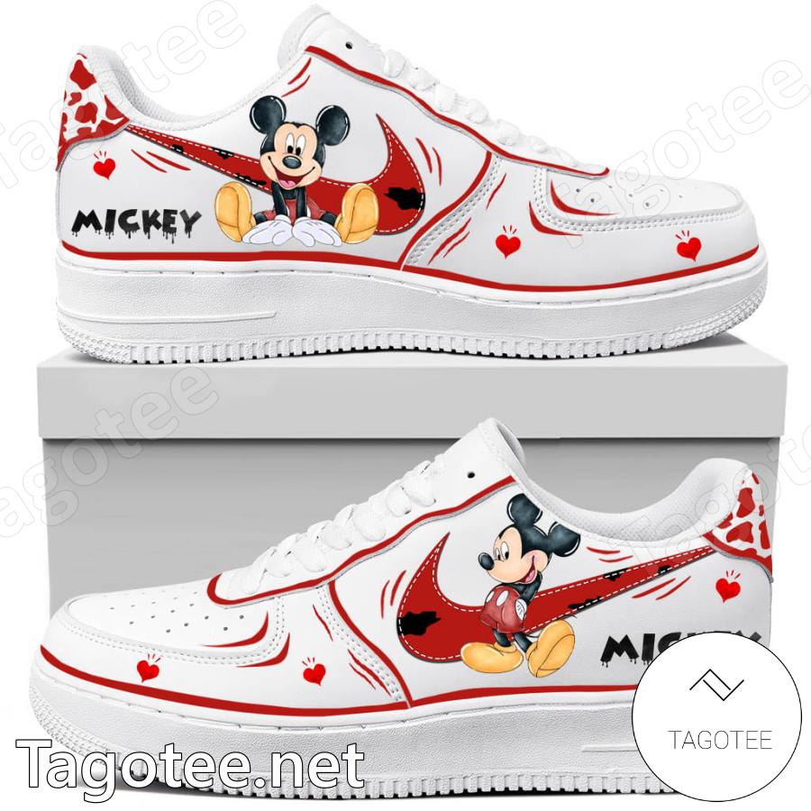 Mickey Mouse Just Do It Personalized Air Force 1 Shoes
