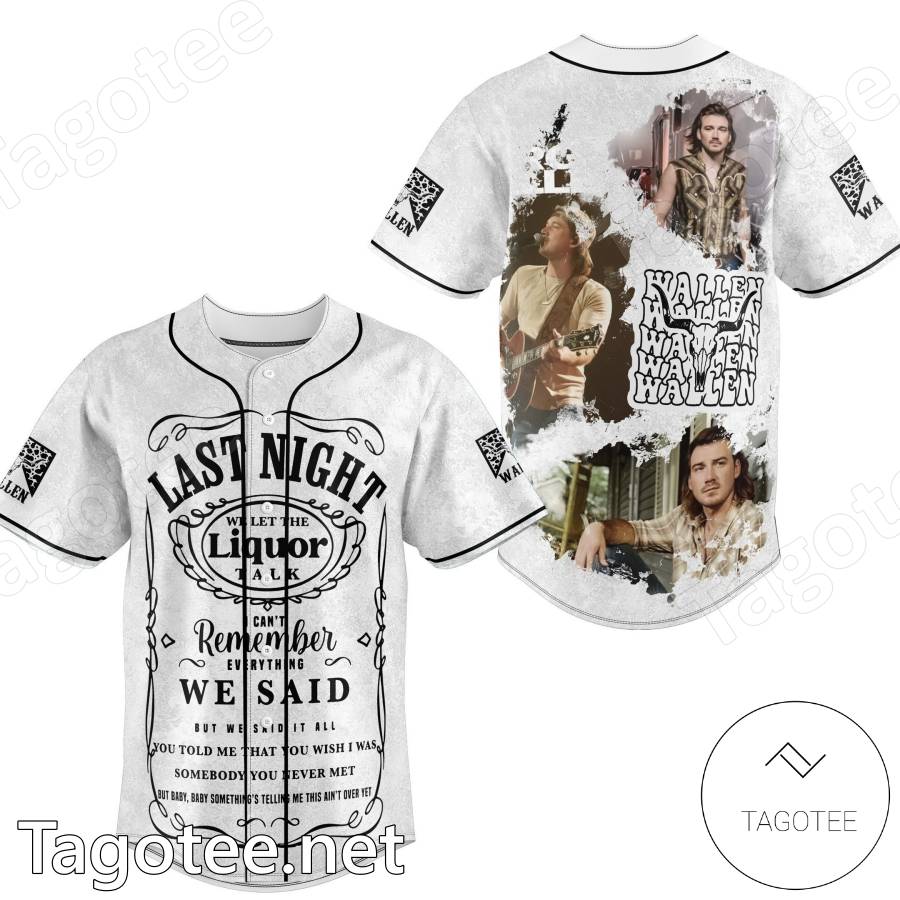 Morgan Wallen I Can't Remember Everything Baseball Jersey