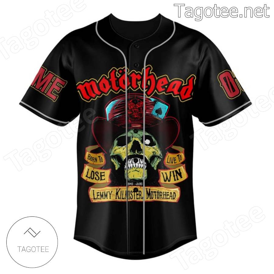 Motorhead Born To Lose Live To Win Killed By Death Personalized Baseball Jersey a
