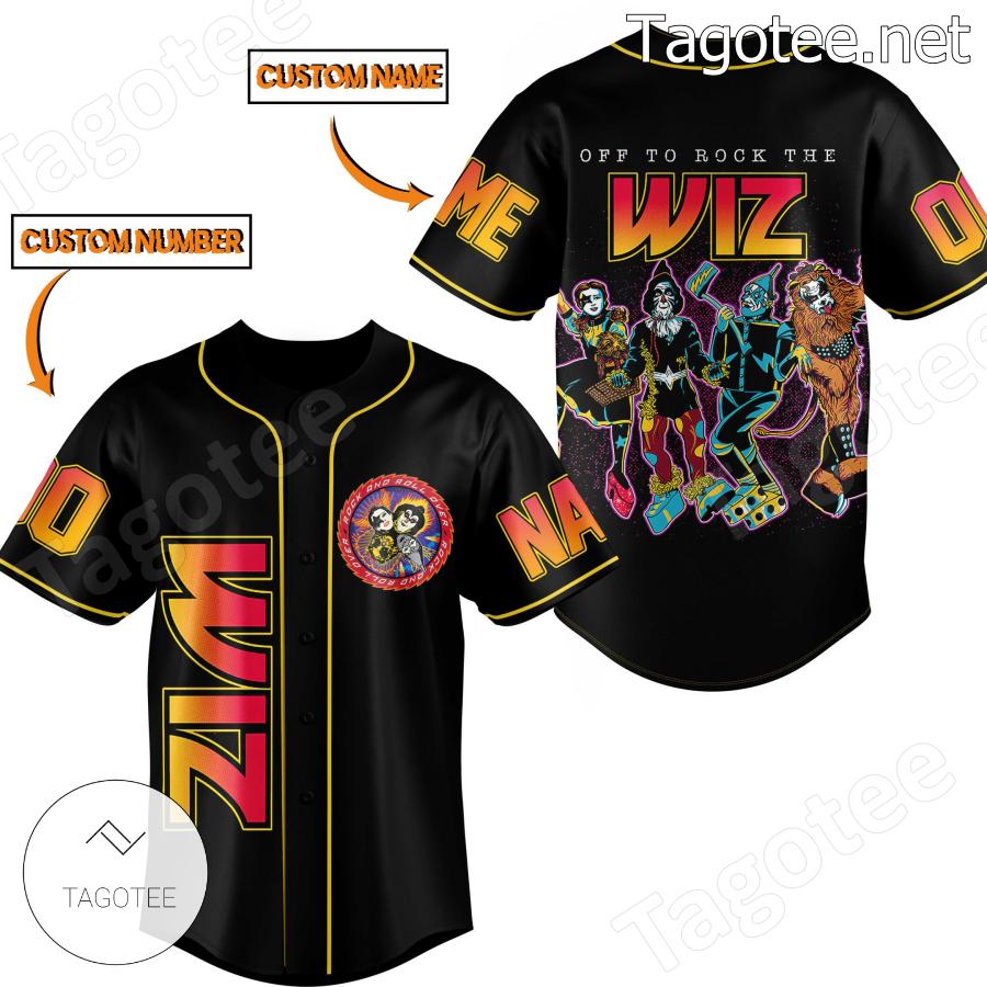 Off To Rock The Wiz The Wizard Of Oz In The Style Of Kiss Personalized Baseball Jersey